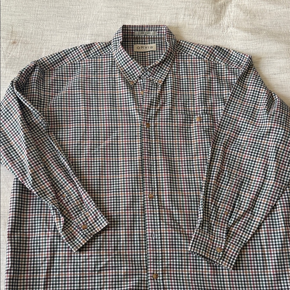 Orvis‎ Men's Checkered Button-Down Shirt